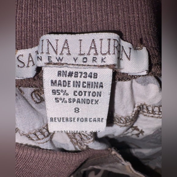 Camo Sabrina Lauren NY cropped size 8 - Picture 8 of 9